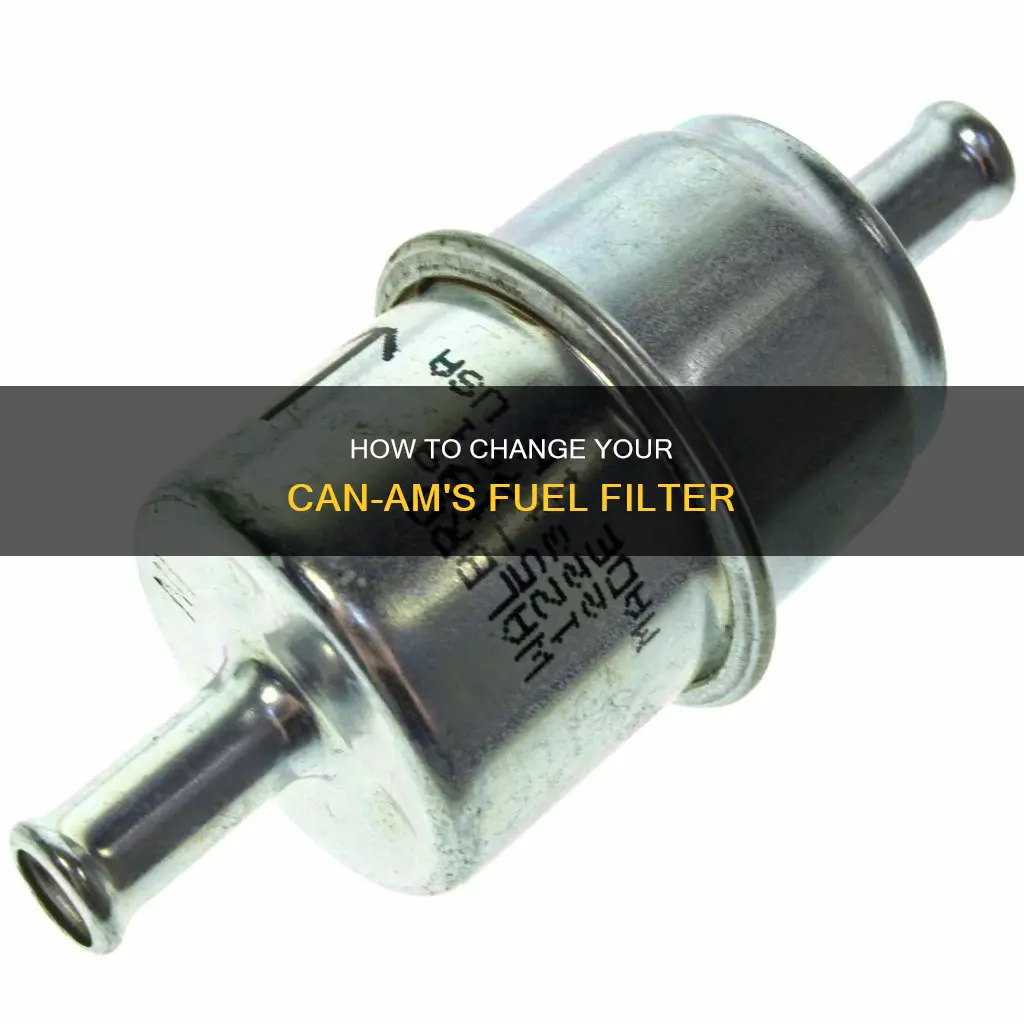 can am fuel filter change