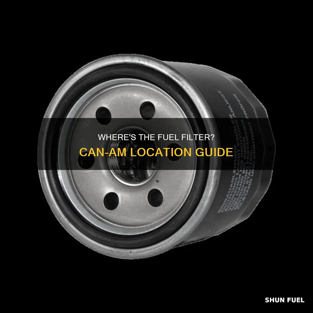 can am fuel filter location