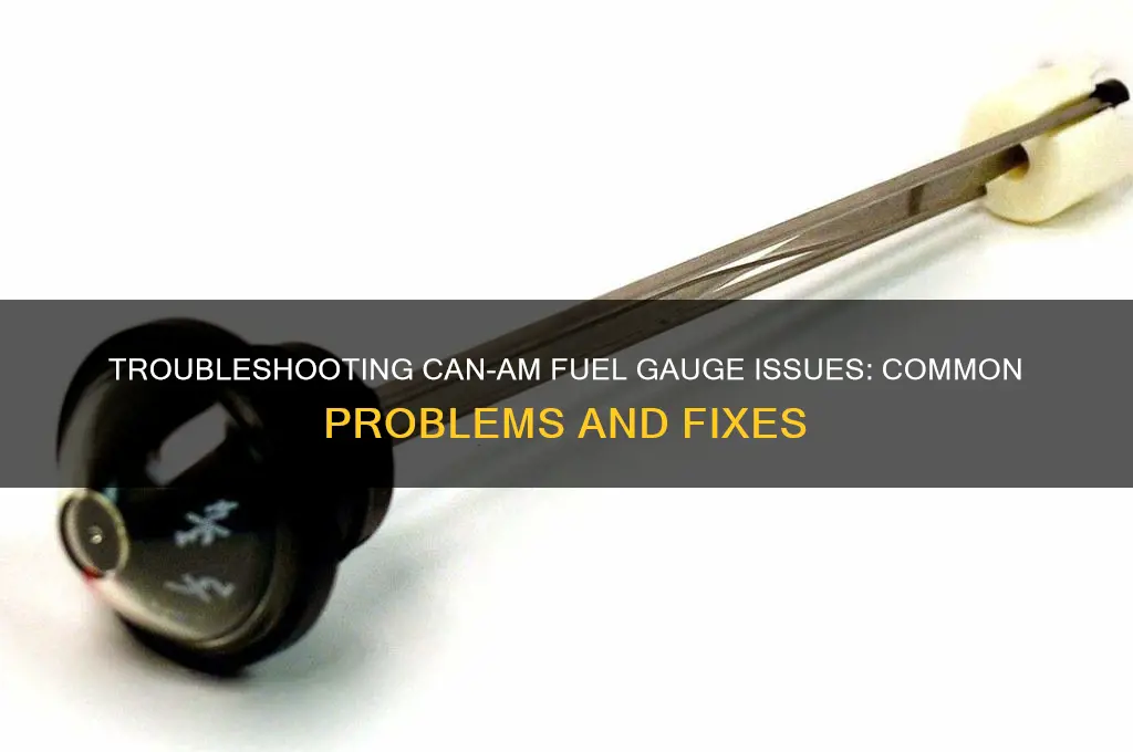 can am fuel gauge problems