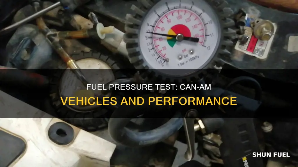 can am fuel pressure test