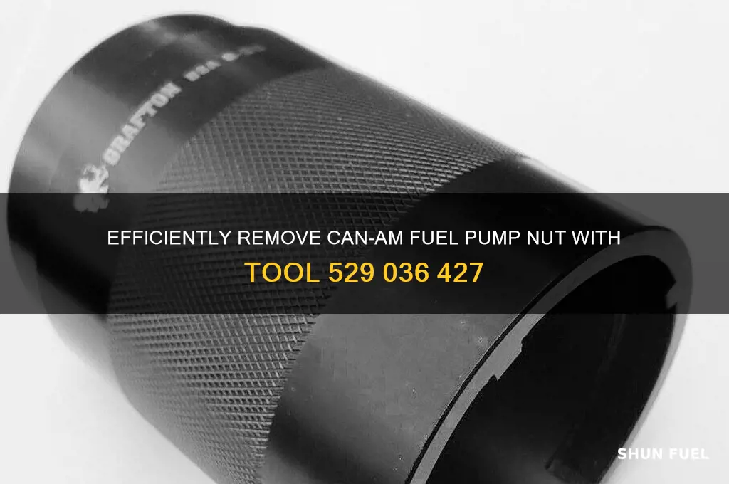 can am fuel pump nut removal tool 529 036 427