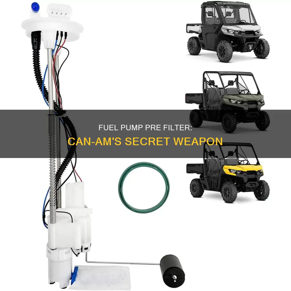 can am fuel pump pre filter