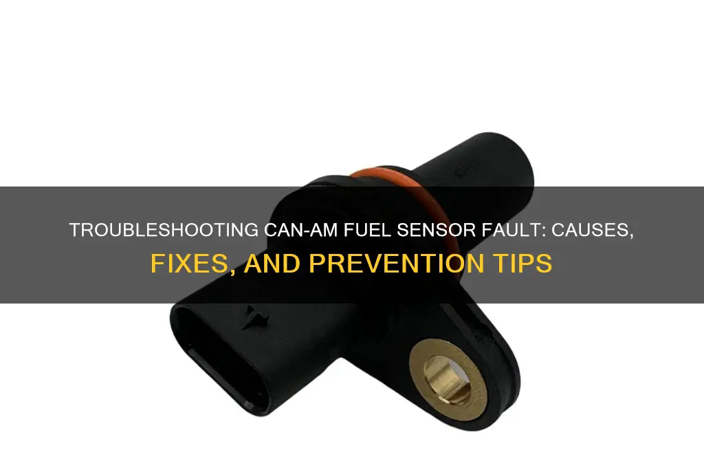 can am fuel sensor fault