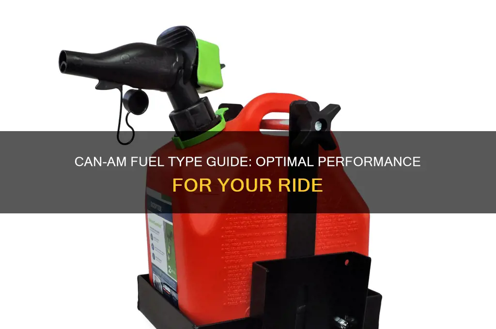 can am fuel type