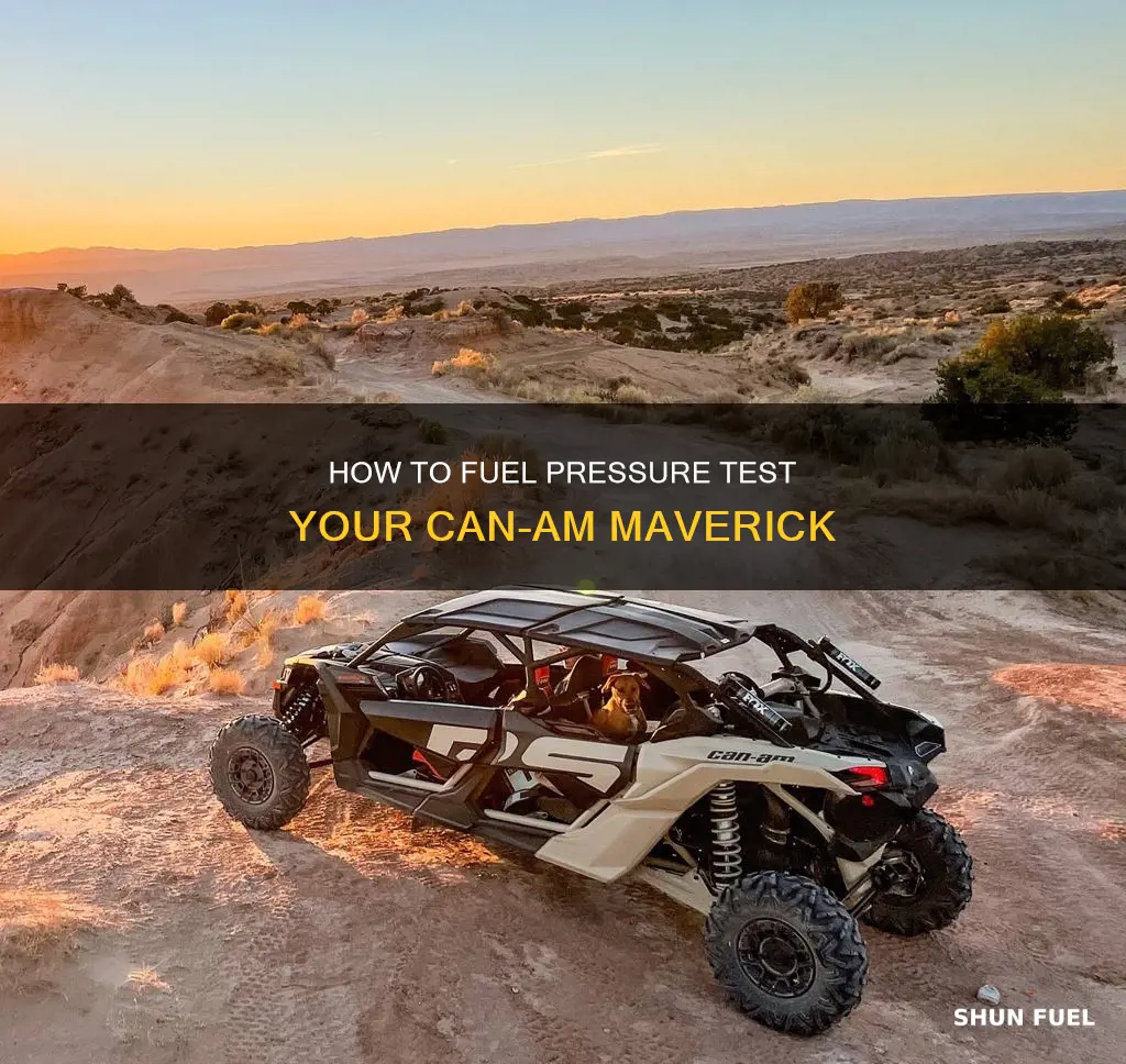 can am maverick fuel pressure test