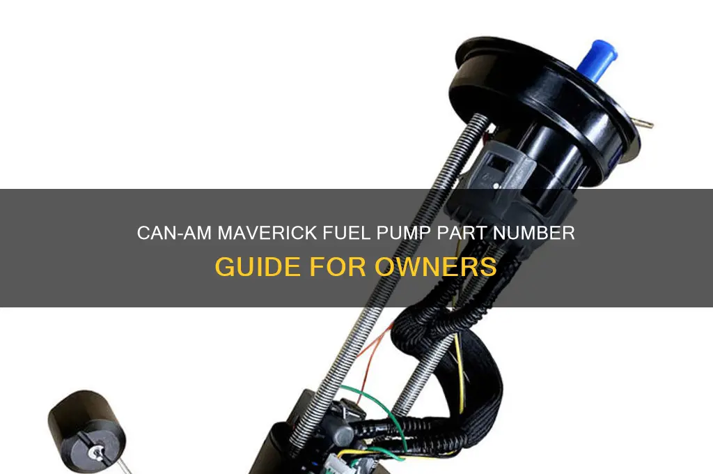 can am maverick fuel pump part number