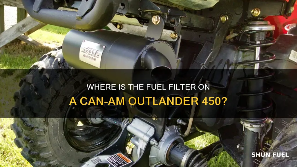 can am outlander 450 fuel filter location