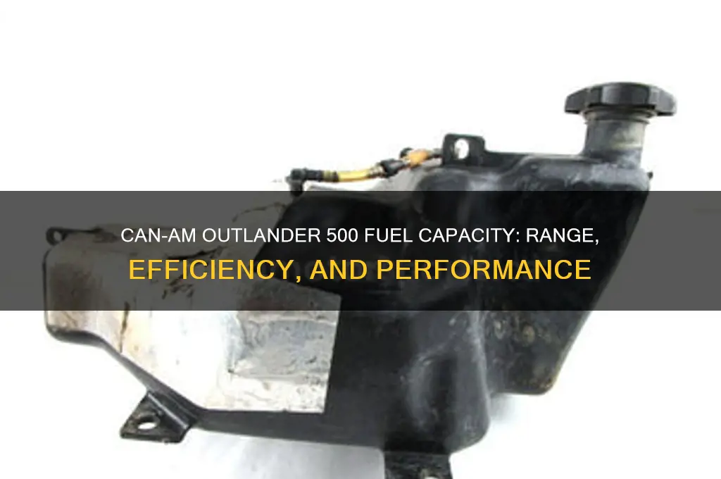 can am outlander 500 fuel capacity