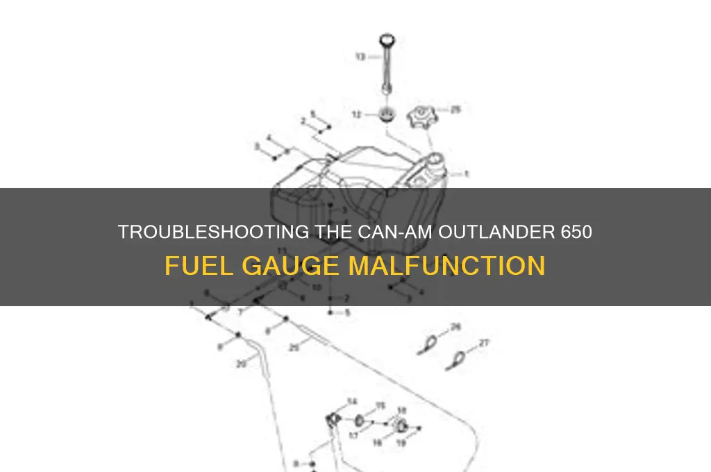 can am outlander 650 fuel gauge not working