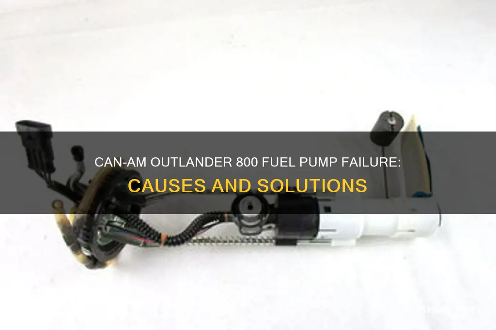 can am outlander 800 fuel pump break down