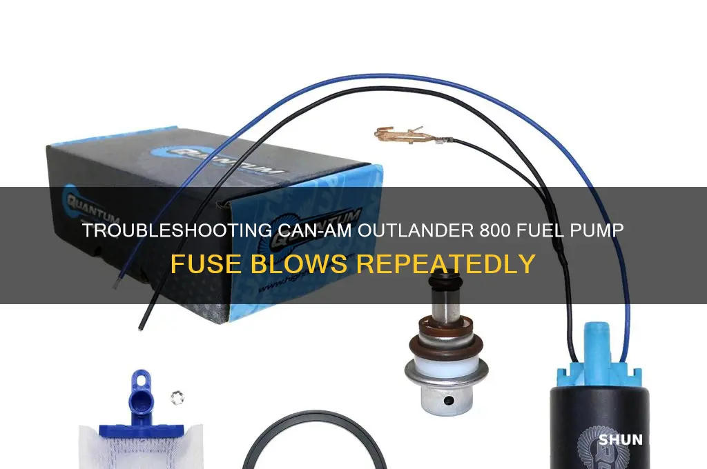 can am outlander 800 fuel pump fuse keeps blowing