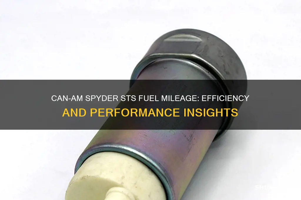 can am pyder fuel mileage sts