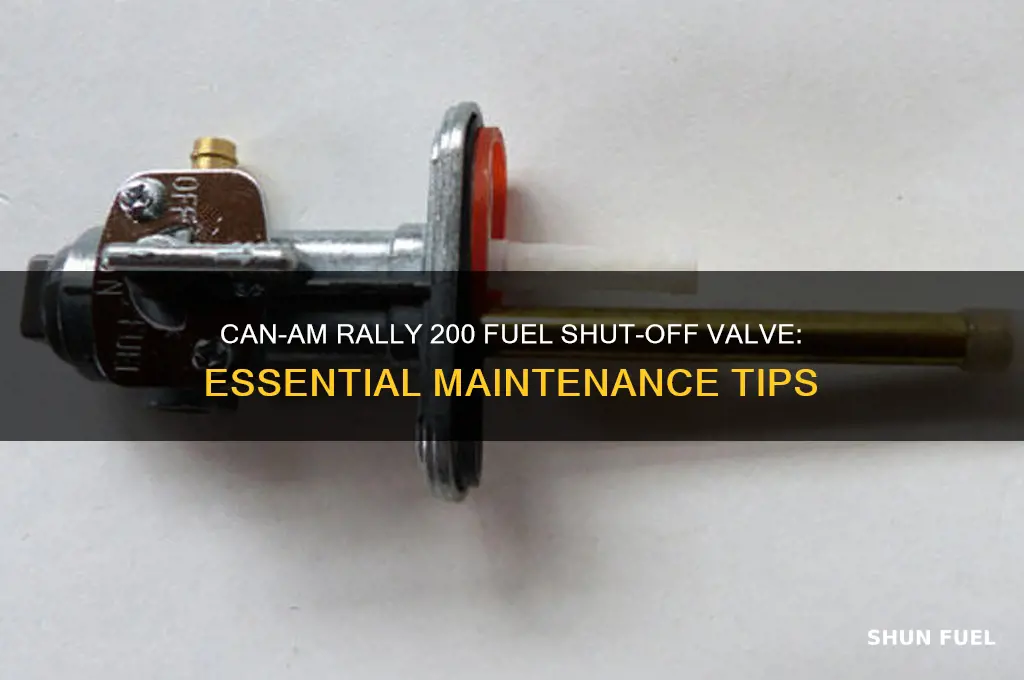 can am rally 200 fuel shut off valve