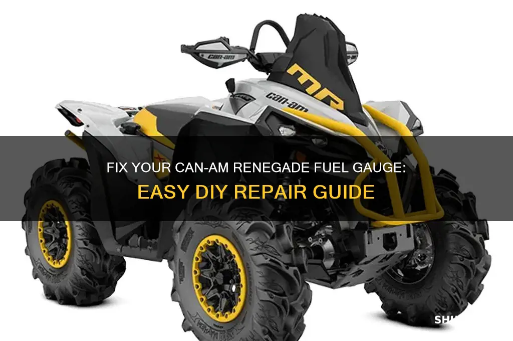 can am renegade fuel gauge fix