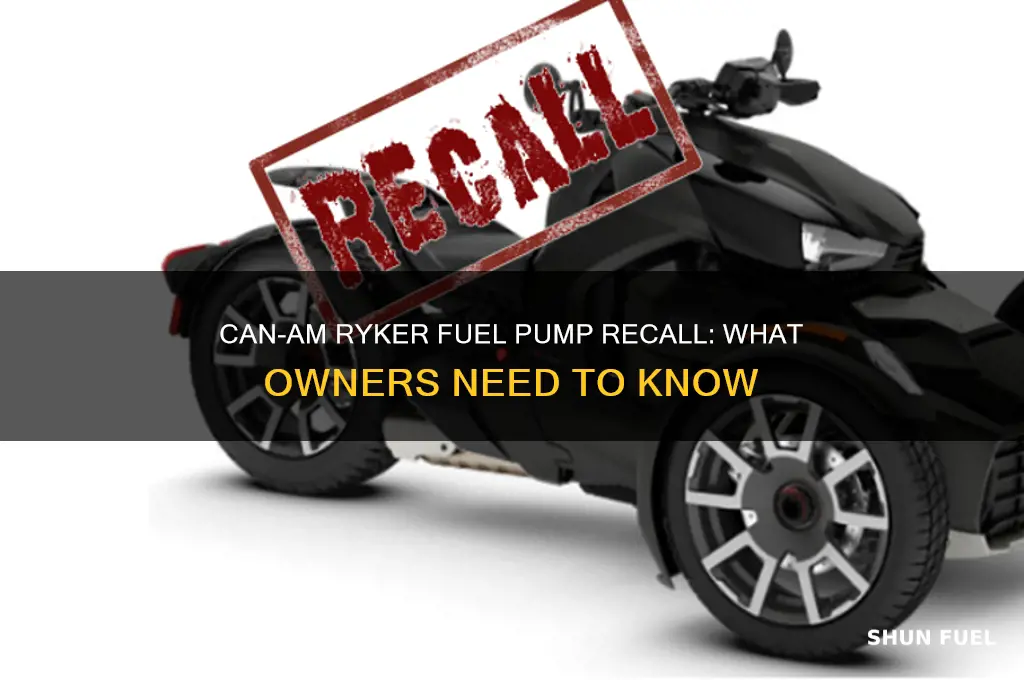 can am ryker fuel pump recall