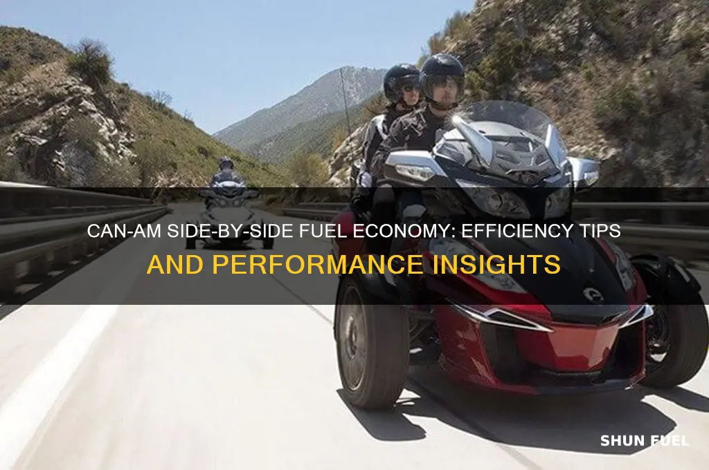 can am side by side fuel economy