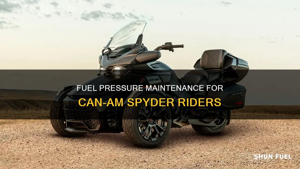 can am spyder fuel pressure