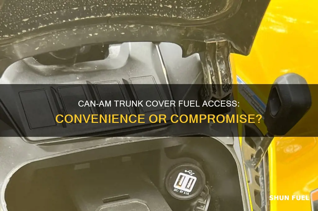 can am trunk cover fuel