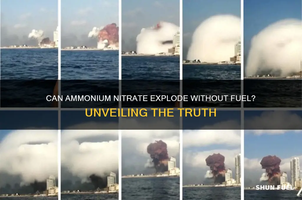 can ammonium nitrate explode without fuel