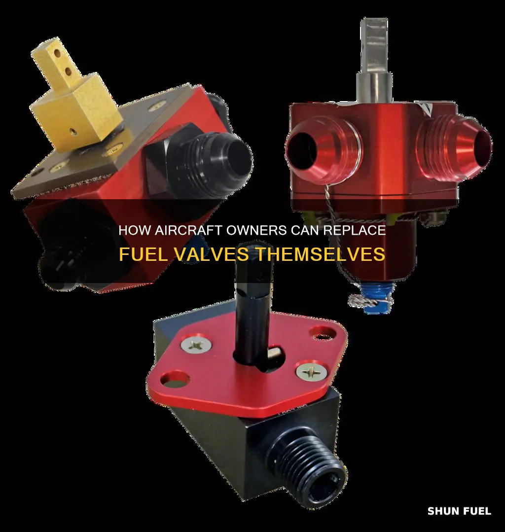 can an aircraft owner to replace a fuel valve