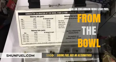 Edelbrock 1806 Carburetor Fuel Bowl Leak: Causes and Fixes