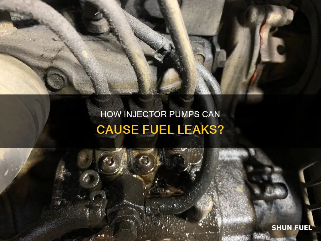 can an injector pump leak fuel