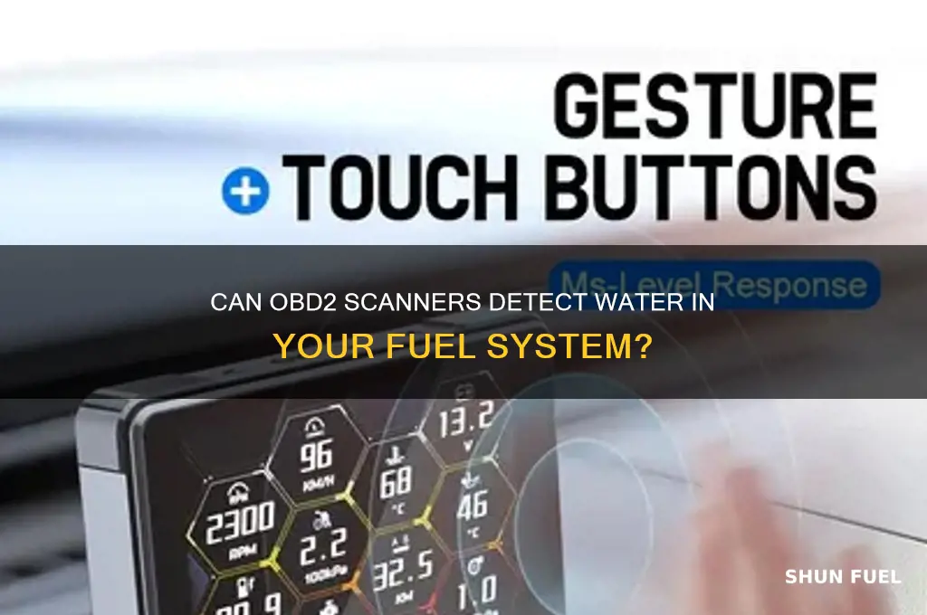 can an obd2 scanner detect water in the fuel system