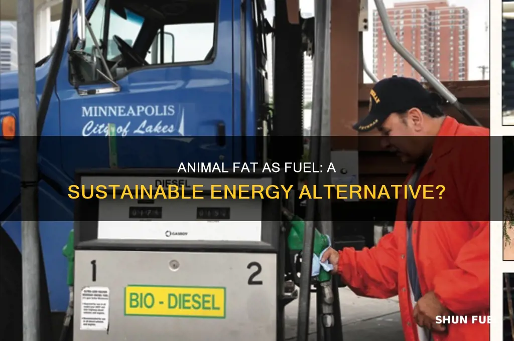 can animal fat be used as fuel
