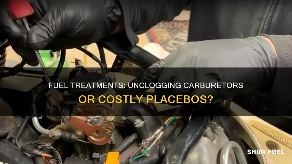 can any type of fuel treatment unclog my cars carburetor