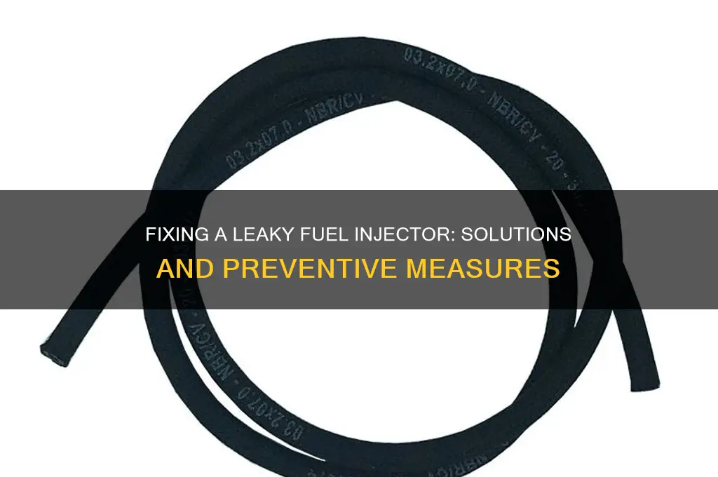 can anything be done about a leaky fuel injector