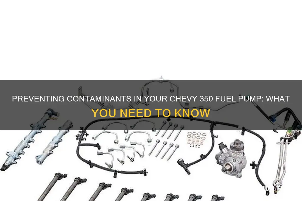 can anything get into fuel pump on chevy 350