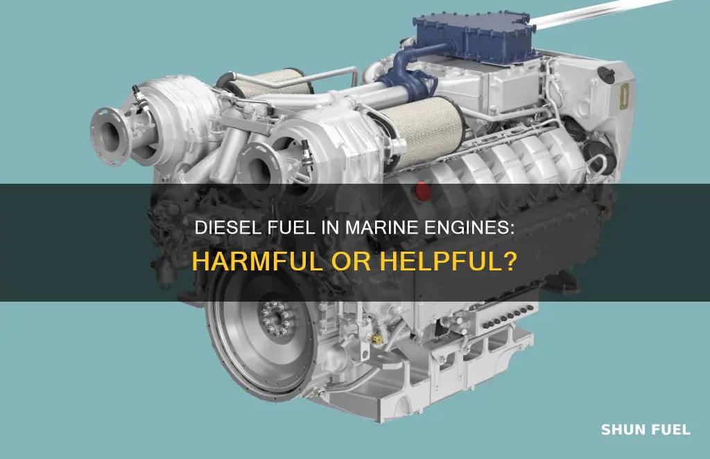 can automotive diesel fuel harm a marine engine