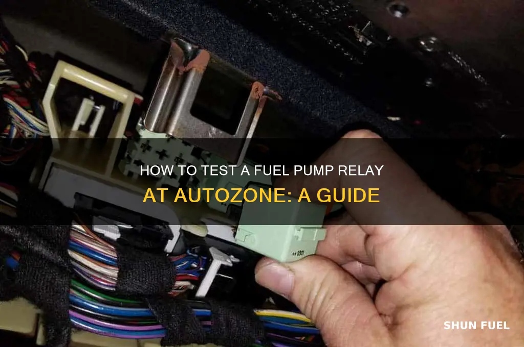 can autozone test a fuel pump relay