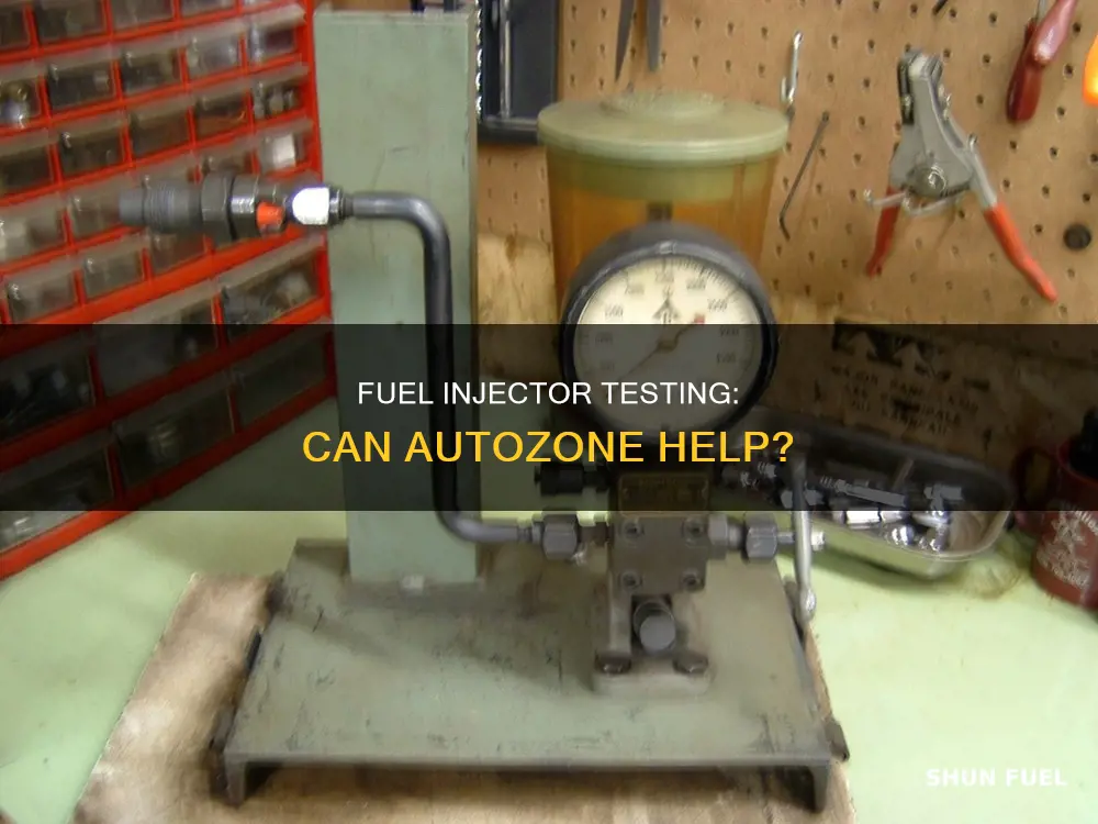 can autozone test fuel injectors