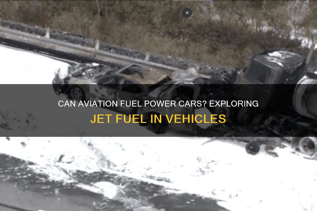 can aviation fuel be used in cars