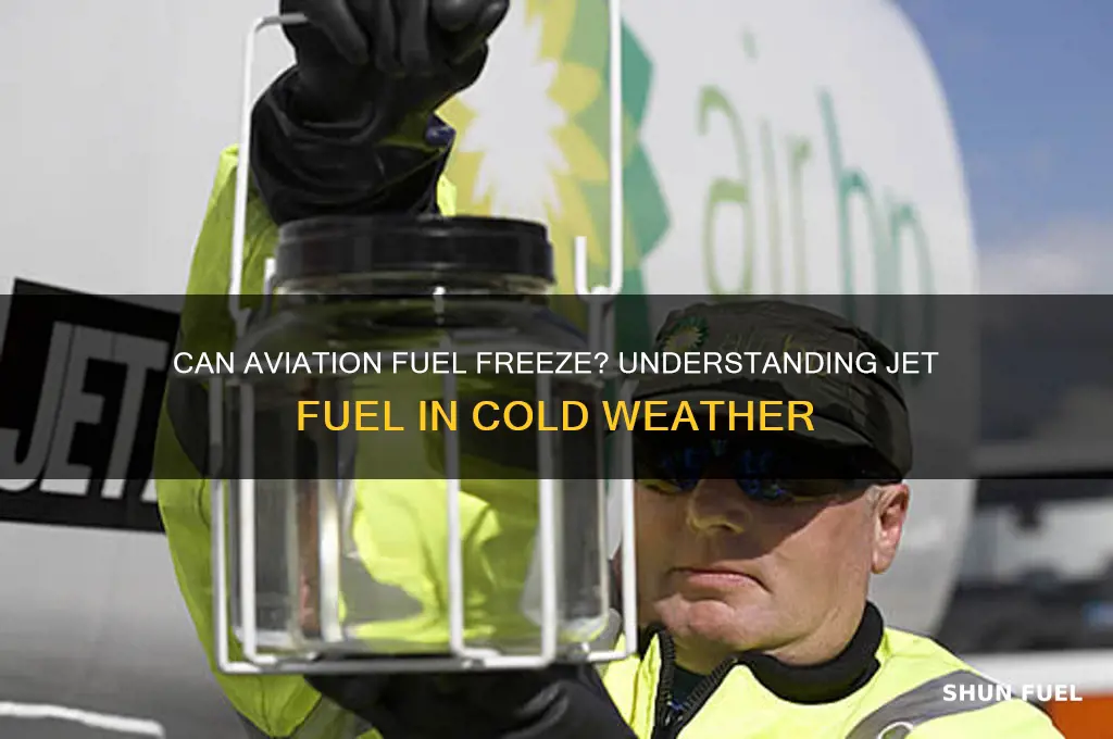 can aviation fuel freeze