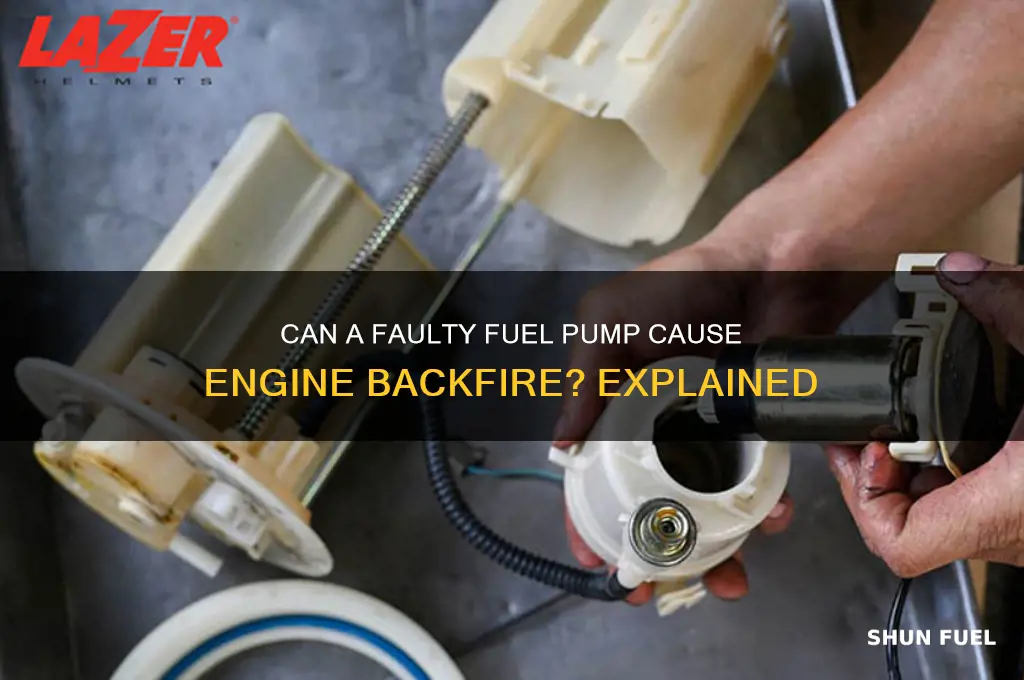 can backfire be caused by fuel pump