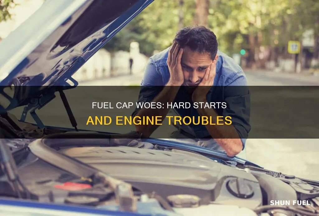 can bad fuel cap cause car to hard start