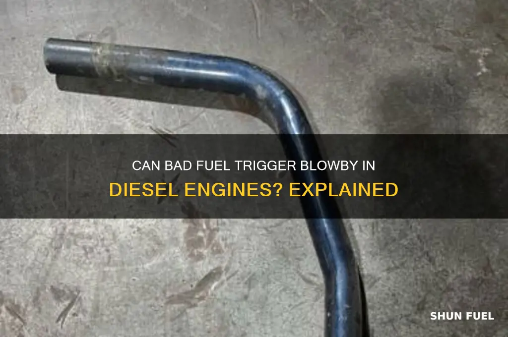 can bad fuel cause blowby in diesal
