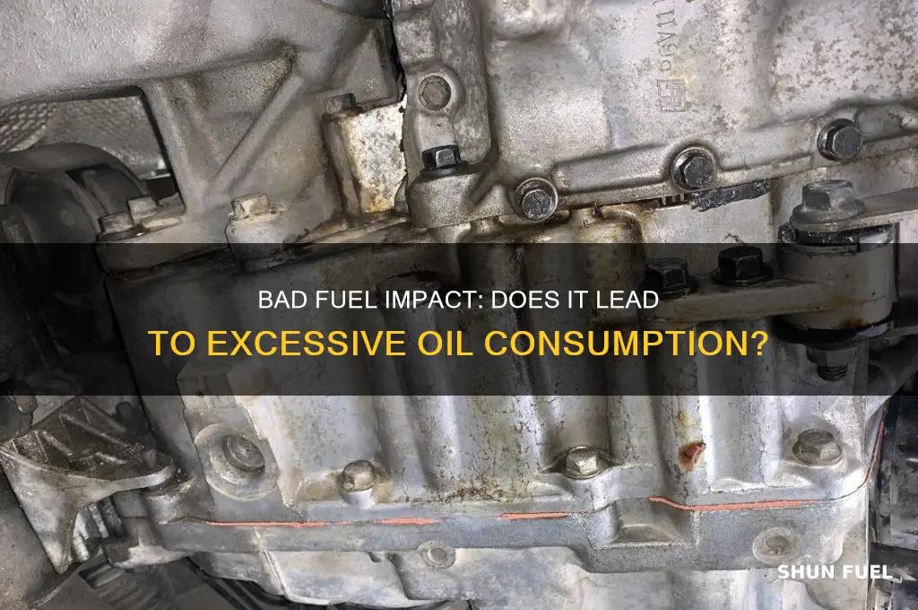 can bad fuel cause excess oil consumption