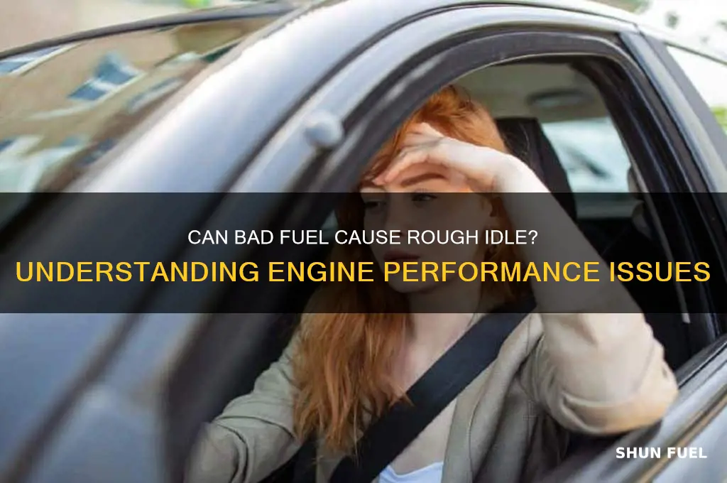 can bad fuel cause rough idle