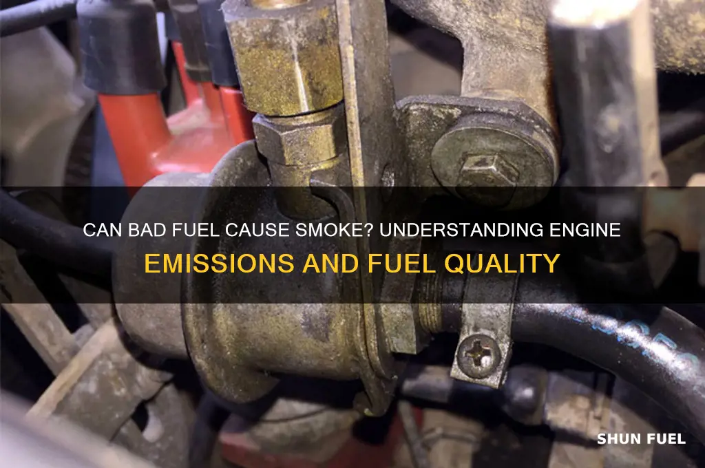 can bad fuel cause smoke
