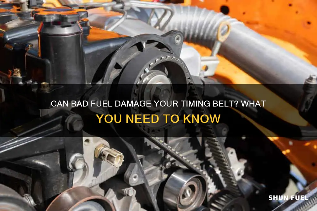 can bad fuel damage timing belt
