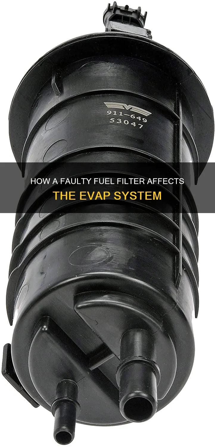 can bad fuel filter affect evap