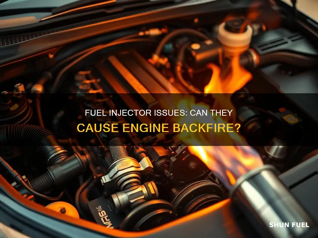 can bad fuel injector cause backfire