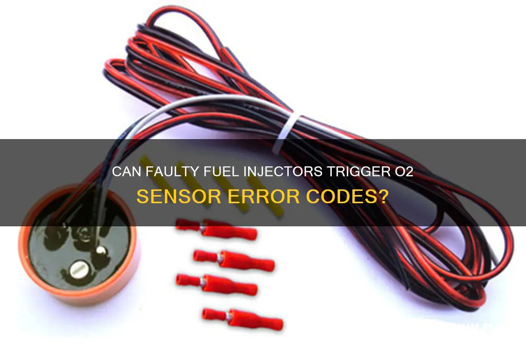 can bad fuel injector cause o2 sensor code