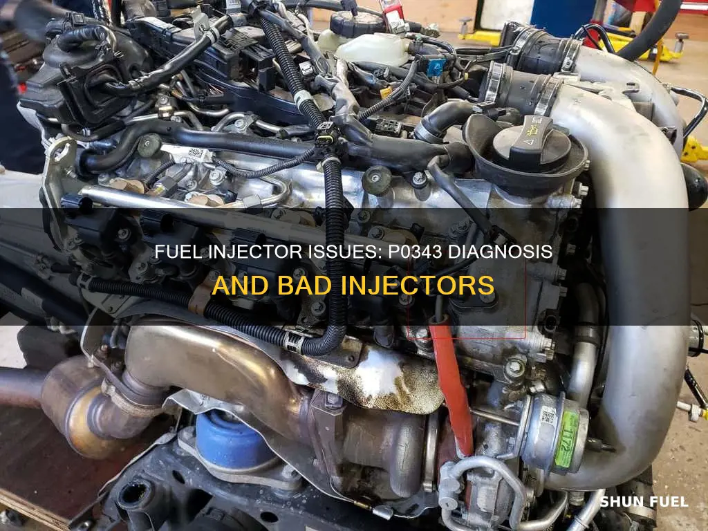 can bad fuel injectors cause a p0343