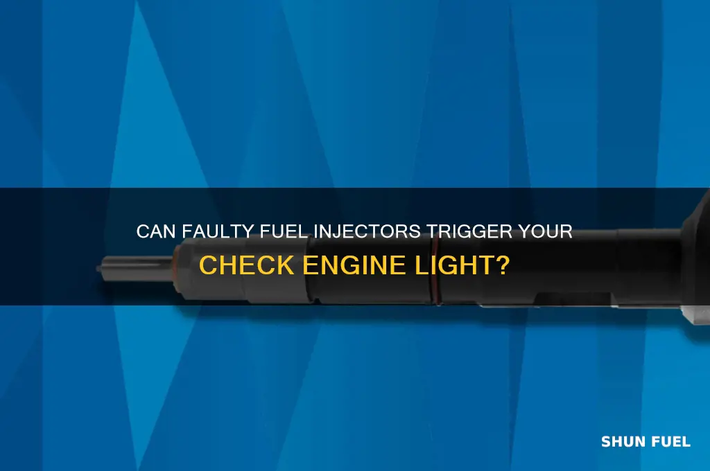 can bad fuel injectors cause check engine light