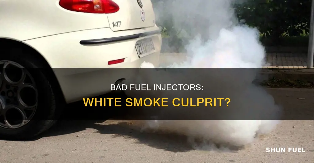 can bad fuel injectors cause white smoke