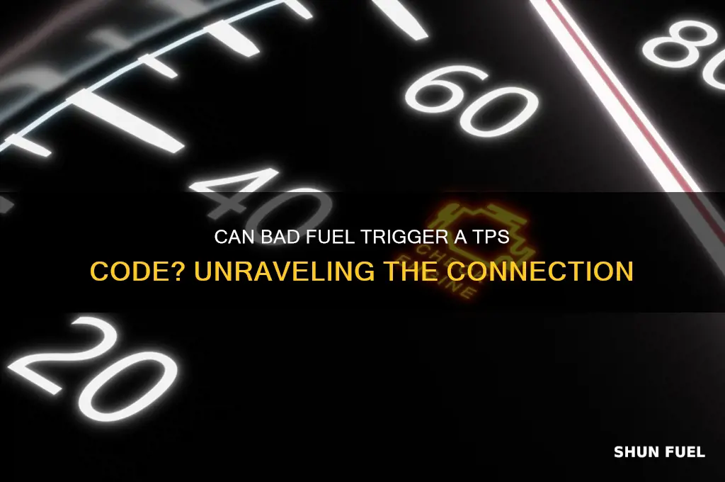 can bad fuel make a tps code pop up